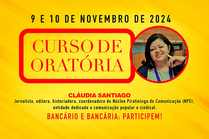 SEEB-MA promove Curso de Oratria nos dias 9 e 10/11